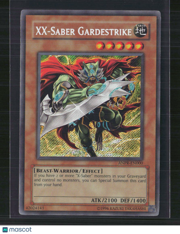 Ancient Prophecy XX-Saber Gardestrike Secret Rare 1st Edition #ANPR-EN000