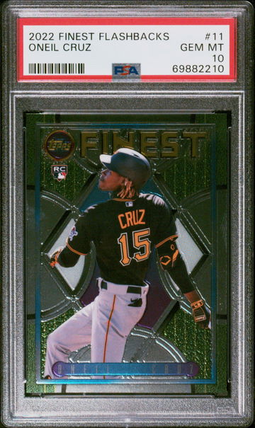Oneil Cruz 2022 Finest Flashbacks RC PSA 10
