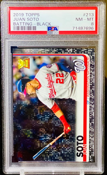 2019 Juan Soto Rookie Cup Black /67 PSA 8 
