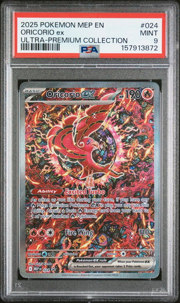 2025 Pokemon Mega Charizard X Ex Ultra Premium Collection Oricorio Ex #024 PSA 9