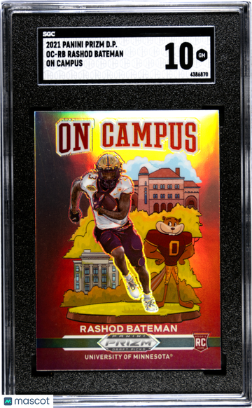 2021 Panini Prizm Draft Picks Rashod Bateman #OC-RB On Campus SGC 10