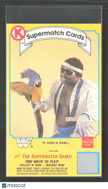 1987 Circle K WWF Supermatch Cards Koko B. Ware #5