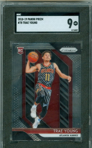 Trae Young 2018 Prizm RC SGC 9