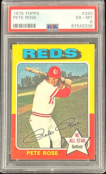 1975 Topps #320 Pete Rose PSA 6