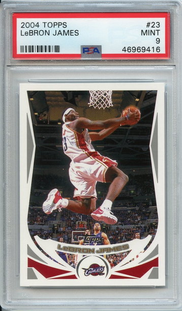 2004 Topps Lebron James PSA 9
