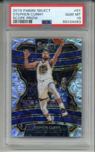 2019 PANINI SELECT SCOPE PRIZM #57 STEPHEN STEPH CURRY WARRIORS PSA 10 LOW POP