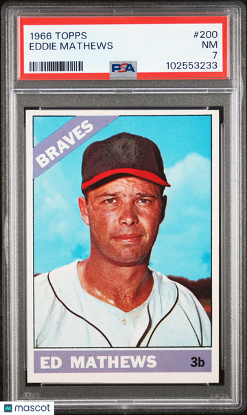 1966 Topps Eddie Mathews #200 PSA 7