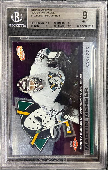 2002-03 Atomic Hobby /775 Martin Gerber BGS 9 MINT!