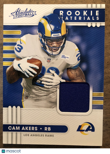 Cam Akers 2020 Absolute #25 Rookie Materials Authentic Relic Los Angeles Rams 🏈