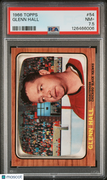 1966 Topps Glenn Hall #54 PSA 7.5