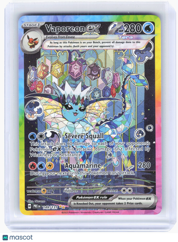 Prismatic Evolutions Vaporeon ex Holo Special Illustration Rare #149/131