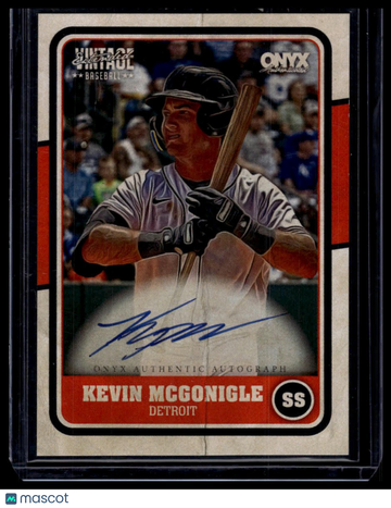 2025 Onyx Vintage Extended Kevin Mcgonigle #VAKEMC Autographs AU