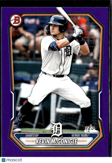 Kevin McGonigle 2025 Bowman Purple Detroit Tigers