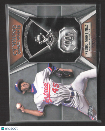 2013 Topps Baseball Pedro Martinez #CY-PM1 Commemorative Cy Young Award Trophy