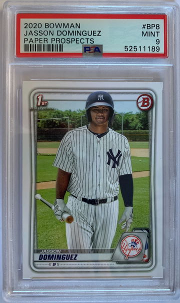 2020 Bowman Jasson Dominguez Paper Prospects PSA 9