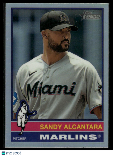 2025 Topps Heritage Sandy Alcantara #161 Chrome Refractor