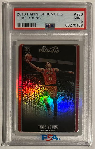 2018 Chronicles Trae Young Rookie PSA 9 Hawks