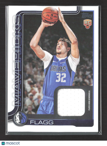 2025 Topps Flagship Cooper Flagg #FRO-CF Player-Worn Memorabilia RC