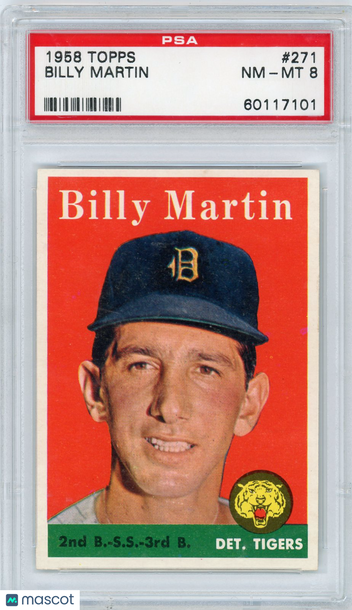 1958 Topps Billy Martin #271 PSA 8