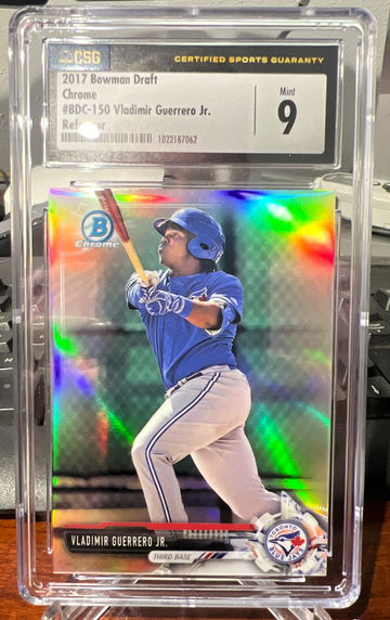2017 Bowman Draft Chrome Vladimir Guerrero jr refractor 150