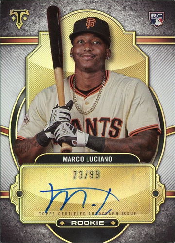 2024 Topps Triple Threads Gold Marco Luciano #RA-ML RC Auto /99