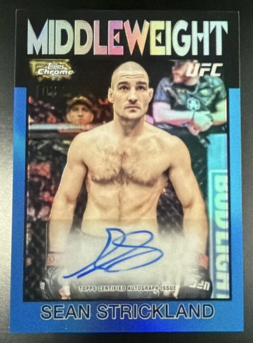 2026 Topps Chrome Sean Strickland 1986 Retro Auto