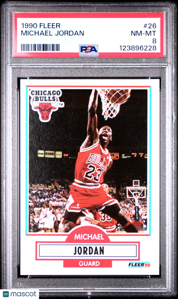 1990 Fleer Michael Jordan #26 PSA 8