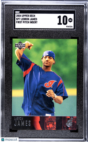 2004 Upper Deck LeBron James #SP7 First Pitch SGC 10