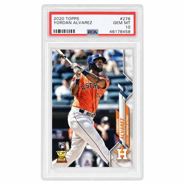 2020 Topps Orange Jersey Yordan Alvarez #276 PSA 10