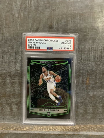 2018-19 Panini Chronicles Obsidian Preview Mikel Bridges RC Green /25  ðŸ’ŽPSA 10