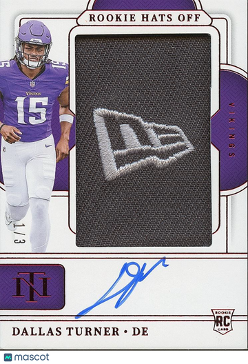 2024 Dallas Turner Panini Authentic