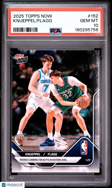 2025 Topps Now Knueppel Flagg #152 PSA 10