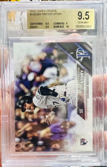 2016 Topps Update Trevor Story BGS 9.5 
