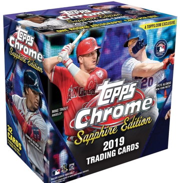 2019 Topps Chrome Sapphire Edition Sealed Box ( ship from Taiwan ）