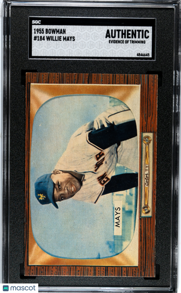 1955 Bowman Willie Mays #184 SGC A