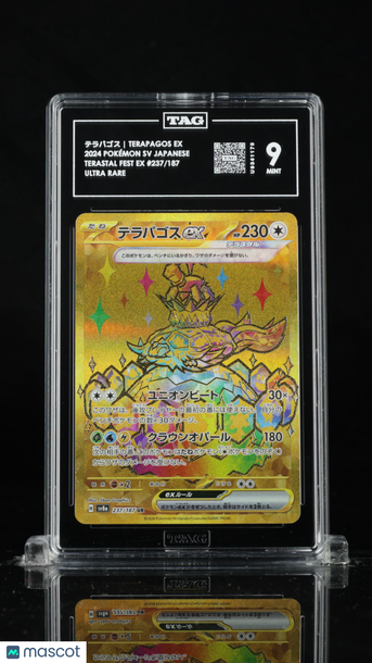 Pokémon Scarlet & Violet Japanese テラパゴス Terapagos ex TAG 9 #237/187