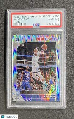 Ja Morant 2019-20 Hoops Premium Stock Flash RC #259 Grizzlies Rookie PSA 10