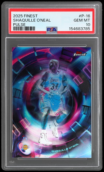 2025 Topps Finest Shaquille O'neal PSA 10