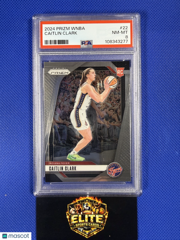 2024 Panini Prizm WNBA Caitlin Clark #22 PSA 8