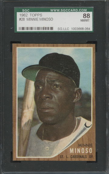 1962 Topps #28 Minnie Minoso St. Louis Cardinals 