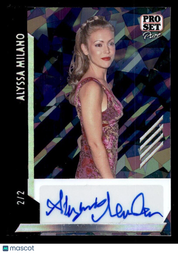 2024 Leaf Pure Pro Set Alyssa Milano #BA-AM3 Crystal Leaf