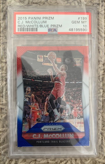 2015 prizm cj mccollum red white blue 