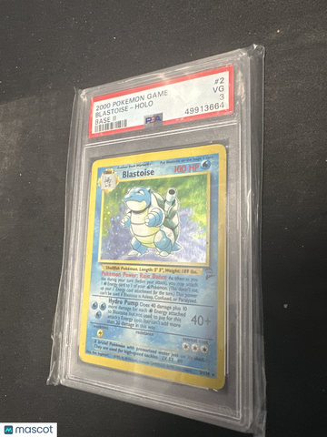 2000 Pokemon Game Base II Blastoise Holo Base II PSA 3 #2