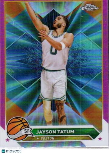 2023-24 Topps Chrome Jayson Tatum #164 Pink Refractors