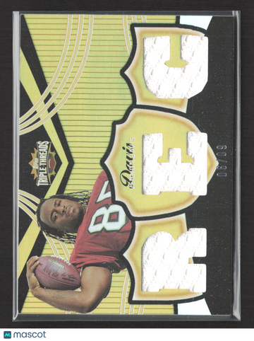 2006 Topps Triple Threads Vernon Davis #TTR-75 Gold Authentic Jersey Relic