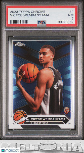 2023-24 Topps Chrome Victor Wembanyama #1 RC PSA 7
