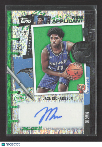 2025 Topps New Applicant Jase Richardson #NA-JR /99 RC