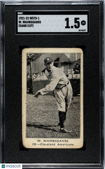 1921 W575-1 W. Wambsganss SGC 1.5