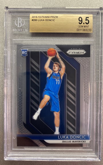 LUKA DONCIC 2018 PANINI PRIZM ROOKIE BGS 9.5 GEM MINT 