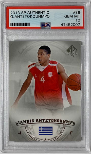 2013 SP Authentic Giannis Antetokounmpo PSA 10 Gem Mint #36